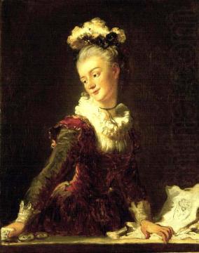 Jean-Honore Fragonard Portrait of Marie-Madeleine Guimard (1743-1816), French dancer china oil painting image